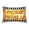 Movie Madness Classic Sign Decorative Printed Throw Pillow Design by Graffi*tee Studios, 14 x 7 x 20